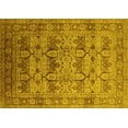 thumbnail image 1 of Ahgly Company Machine Washable Indoor Rectangle Oriental Yellow Industrial Area Rugs, 5' x 7', 1 of 4