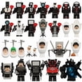 thumbnail image 1 of 24 PCS Mini Action Figure Building Blocks Set - Creative TV Character Collection Toy for Kids, ABS Material, OPP Bag Packaging, 1 of 6
