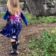 thumbnail image 4 of FRSASU Kids Dress Clearance,Baby Girls' Dresses Toddler Infant Colorful Bandhnu Tie-Dye Clothes Outfits, 4 of 9