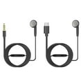 thumbnail image 4 of 3.5mm/Type C Single Side In Ear Earphone Earbud Coiled Corded Headsets for Tablet PC Computer MP3 Player, 4 of 8