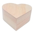 thumbnail image 4 of Caja de madera con forma de corazón sin terminar, del tesoro, almacenamiento para mesa de casa, joyero DIY sin pintar para recuerdo, pintura de 95 cm x 95 cm x 45 cm, 4 of 8