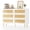 White, variant on Gaderth Rattan 6 Drawer Dresser for Bedroom, 42.5" Wide Chest of Drawers, Modern Wooden Dresser Chest with Golden Handles, Beside Table for Closet, Living Room and Entryway