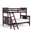 thumbnail image 5 of Furniture of America Sinclare Wood Twin over Full Bunk Bed in Dark Walnut, 5 of 5