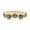 Rose Plated, variant on Moss Agate Wave Band Ring, Scalloped Half Eternity Ring, Anniversary Gift for Her, Nature-Inspired Handmade Jewelry, Stacking Band Ring