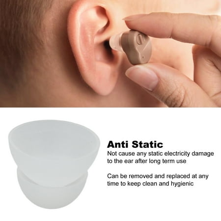 

Ldyso HearingAid Accessories Enclosed Eardrum Double Layer Soft Earplugs Large Size