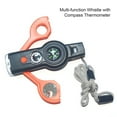 thumbnail image 1 of Emergency Whistle Compact Size Loud Crisp Sound Magnifying Glass Design High Decibel with LED Light Multi-function Whistle with Compass Thermometer Camping Supplies, 1 of 7