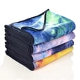thumbnail image 3 of Tie Dye Yoga Mat Towel with Slip-Resistant Grip Dots, 3 of 11