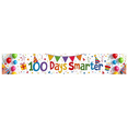 thumbnail image 2 of Party Decoration 100 Days Smarter Celebration Banner Bright Colorful for School Event Kids Party Classroom Decor, 2 of 7