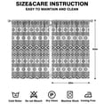 thumbnail image 2 of Hippie Vintage 2-Piece Kitchen Curtains - Retro Tribal Style 42x63" Rod Pocket, No Special Hardware Needed, 2 of 2