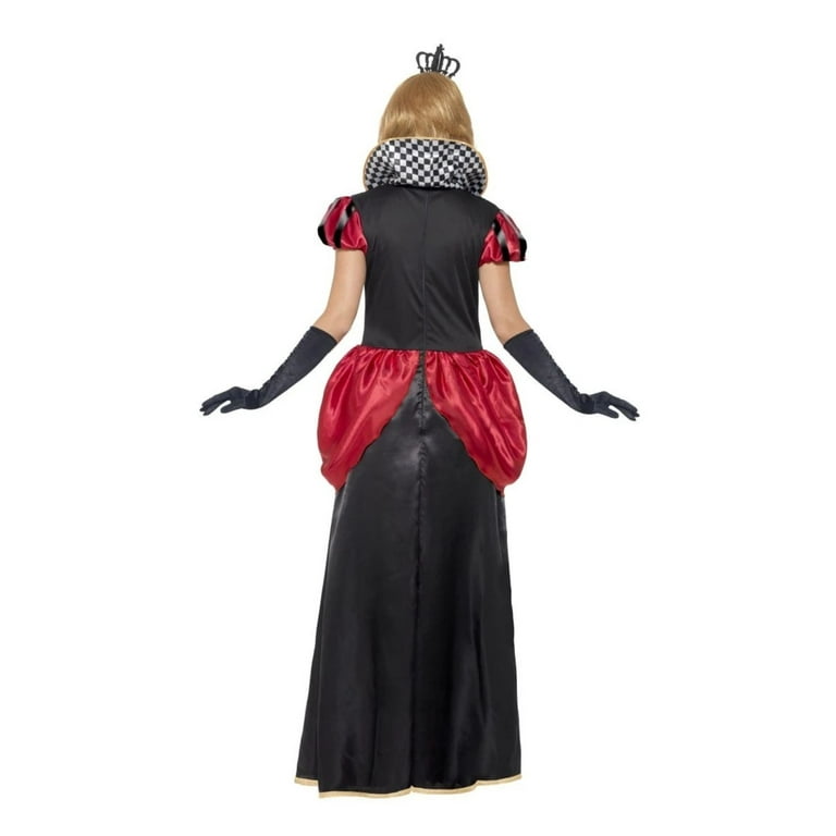 Royal Red Queen Costume Adult Alice In Wonderland Dress Crown
