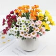 thumbnail image 6 of 5 Bundles Artificial Fall Mums Flowers, UV Resistant Realistic Faux Silk Daisy, No Fade Outdoor Fake Autumn Flowers for Patio Porch Garden Yard Decor, 6 of 8