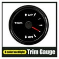 thumbnail image 2 of 52mm Trim Gauge Meter For Inboard Outboard Engine 0-190 ohm with Backlights UP-DN Electric Trim Level Gauge ,Easy to Calibrate, 2 of 7