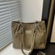 thumbnail image 4 of Women's Corduroy Underarm Bag Fashionable Shoulder Bag Large Capacity Handbag for Daily Shopping and Casual Outings White, 4 of 4