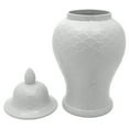 thumbnail image 3 of Red Lantern 24" White Scaled Temple Jar, 3 of 8