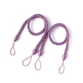 thumbnail image 1 of 2 Pièces Maison Hôtel Polyester Chambre Décoration Rideau Réutilisable Retenue Salon Chambre Drape Cravate Décoratif Support Ondulé Corde Décor Violet, 1 of 9