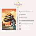 thumbnail image 3 of Eastern Print Beijing Poster, Travel Poster, City Prints Wall Decor, Travel Wall Art Decor, Colorfull Travel Poster Decor For Bedroom, Living room, Home Office, UNFRAMED 18x24, 3 of 4