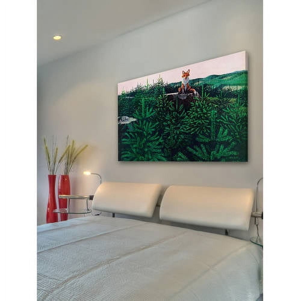Marmont Hill "Mischievous Fox" Painting Print on Wrapped Canvas