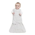 HALO SleepSack Swaddle, Microfleece, Gray Big Baby Words, Small