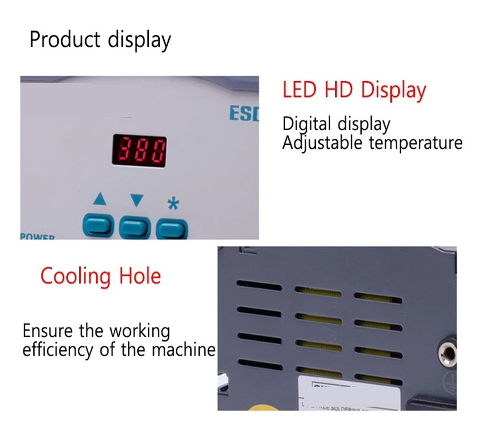 203D Electric Soldering Iron Of Double Station Digital Display High Frequency Welding Station, Electric Soldering ,High Temperature Resistant