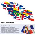 thumbnail image 2 of Banderas de cuerda Anley Latin America, 23 países, 8 m, poliéster, 2 of 7