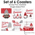 thumbnail image 5 of Big Dot of Happiness Christmas Gnomes - Funny Holiday Party Decorations - Drink Coasters - Set of 6, 5 of 8