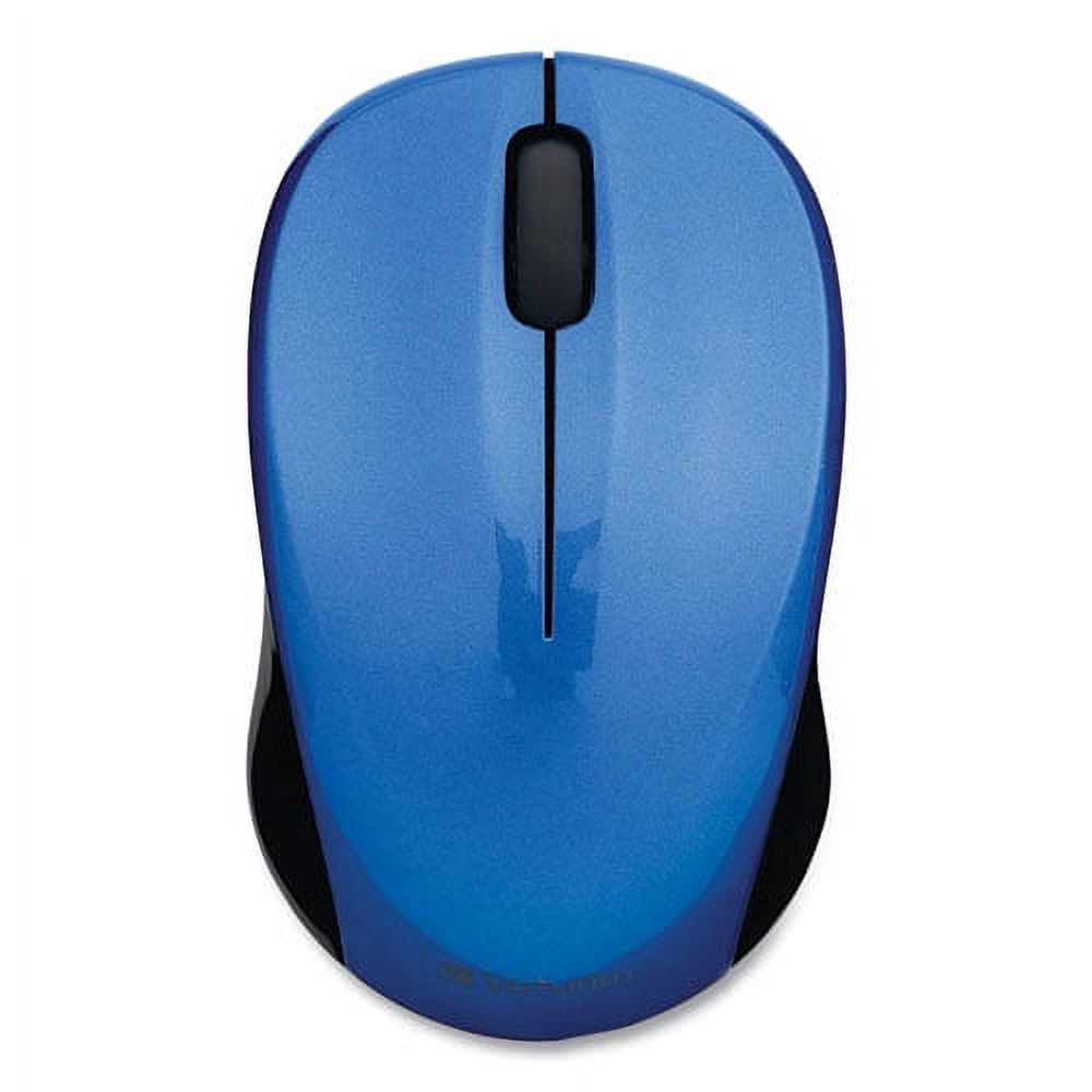 Silent Wireless Blue Led Mouse, 2.4 Ghz Frequency/32.8 Ft Wireless Range, Left/right Hand Use, Blue | Bundle of 10 Each