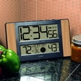 thumbnail image 4 of La Crosse Technology Atomic Digital Clock with Temperature and Moon Phase, Oak finish, 513-1417, 4 of 7