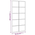 thumbnail image 4 of vidaXL Wall Mirror Black 50x100 cm Rectangle Iron, 4 of 5