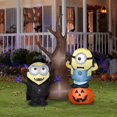 thumbnail image 2 of Decoración inflable con forma de gema, minions aerotransportados con árbol y calabaza, 2 of 2