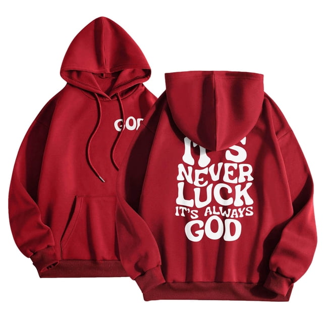 HNMKIU Chandail à Capuche Graphique Automne Hiver Col Imprimé Couleur Unie Manches Longues