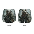 thumbnail image 5 of Lsque Surreal Panda Warrior Printed Women's Running Shorts with Liner Pockets,Elastic Quick Dry Workout Athletic Gym Yoga Shorts,Womens High Waist Shorts-Small, 5 of 9