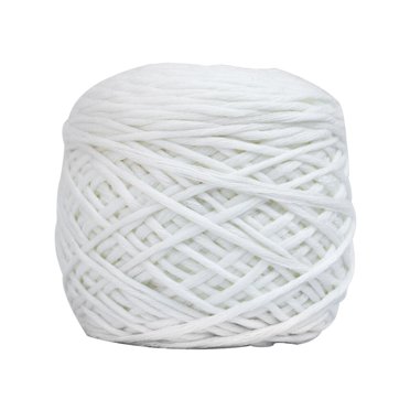 SHISUYAN 200g Smooth Crochet Cotton Thread Knitting Wool Yarn for Crochet and Knitting (White)