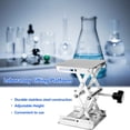 thumbnail image 4 of Adjustable Stainless Steel Laboratory Lifting Table, Rustproof Scissor Stand for Physics Chemistry Biology Experiments, Convenient Height Adjustment with Blue Handle, 100x100x160mm, 4 of 7