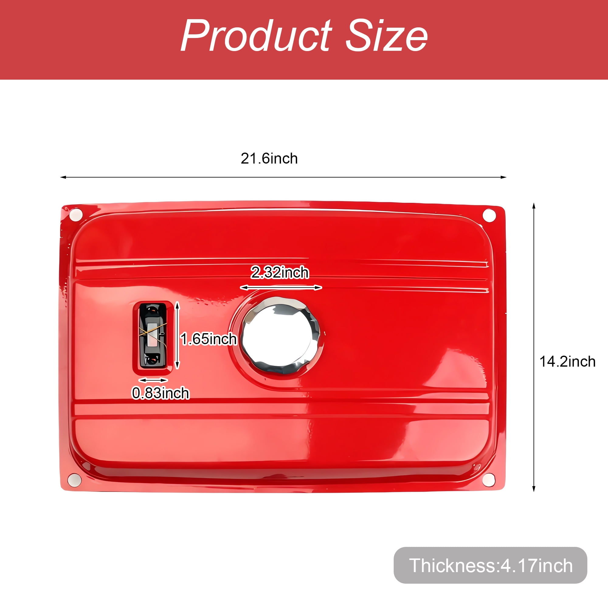 Universal 5 Gallon Gas Tank for Generator, Generator Fuel Tank, Unscrew the tank cap to get all of the accessories