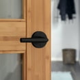 thumbnail image 6 of Kwikset Milan Round Half-Dummy Lever Doorknob Matte Black, 6 of 6