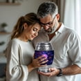 thumbnail image 4 of MUKTIVE Daisy Cremation Urns for Adults Ashes Female - Large Purple Urns for Human Ashes Adult Men - Memorial Urn for Male Adults - 10 Inch Urn for Cremated Remains, 4 of 7