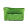 thumbnail image 1 of Destyer Felt Large Capacity Makeup Organizer Inner Bags Fit All Essentials Wide Application Felt Insert Bag Green, 1 of 6
