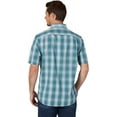 thumbnail image 2 of Wrangler Authentics Men's Short Sleeve Classic Plaid Shirt, Brittany Blue Plaid, XX-Large, 2 of 3