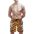 thumbnail image 3 of Men's Swim Trunks Bathing Suits Funny Tiger Print Quick Dry Board Shorts, 3 of 6