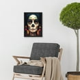 thumbnail image 2 of Day Of Dead Woman Skull Mexico Artwork Framed Wall Art Print A4, 2 of 4