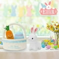 thumbnail image 4 of Easter Baby's First Basket - Plush Bunny, Carrot & Egg, Soft Fabric Infant Gift Set, 4 of 6