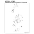 thumbnail image 6 of Kingston Brass KB3631TSLH Single-Handle Pressure Balanced Shower Faucet, Trim Only without Handle, Polished Chrome, 6 of 7