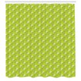 thumbnail image 3 of Ambesonne Green Shower Curtain, Abstract Falling Leaf, 69"Wx84"L, Pale Yellow Apple Green, 3 of 3