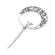 thumbnail image 3 of Broche vintage para capa, 1 paquete de broche penannular para capa, pin para bufanda, pin para chal, broche para cárdigan (plata brillante), 3 of 7