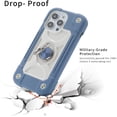 thumbnail image 3 of Compatible avec Étui iPhone 14 Pro 6.1 Pouces avec Support Anneau Intégré, Protection contre les Chutes de Qualité Militaire Étui Robuste 3 en 1 Protectrice Durable. (Bleu), 3 of 5
