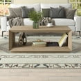 thumbnail image 2 of Evelyn&Zoe Tannen 48" Wide Rectangular Coffee Table, Antiqued Gray Oak, 2 of 8