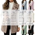 thumbnail image 4 of Aboser Fuzzy Sherpa Vest for Women Soft Plush Fleece Jacket Trendy Shawl Collar Vests Casual Open Front Tunic Jackets Sleeveless Outerwear Coats, 4 of 8