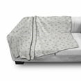 thumbnail image 2 of Dandelion Soft Flannel Fleece Throw Blanket, Repetitive Simplistic Delicate Pattern of Floating Botanical Print, Cozy Plush for Indoor and Outdoor Use, 50" x 60", Camel and White, by Ambesonne, 2 of 5