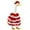 B, variant on Porch Goose Christmas Outfit Statue Decoration Dress – Funny Yard Goose Statue Clothes for Outdoor Lawn Decor | Cute Set for 17-23 Inch Porch Goose - D