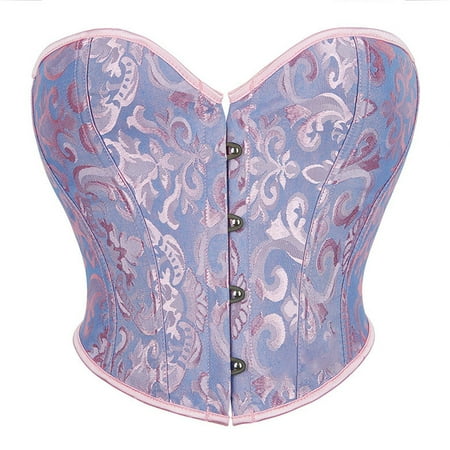 yunLCZ Womens Waist Trainer Corset Corset Top For Women Court Vintage Corset Shapewear Lingerie Lace Midriff Control Slim Crop Tube Top